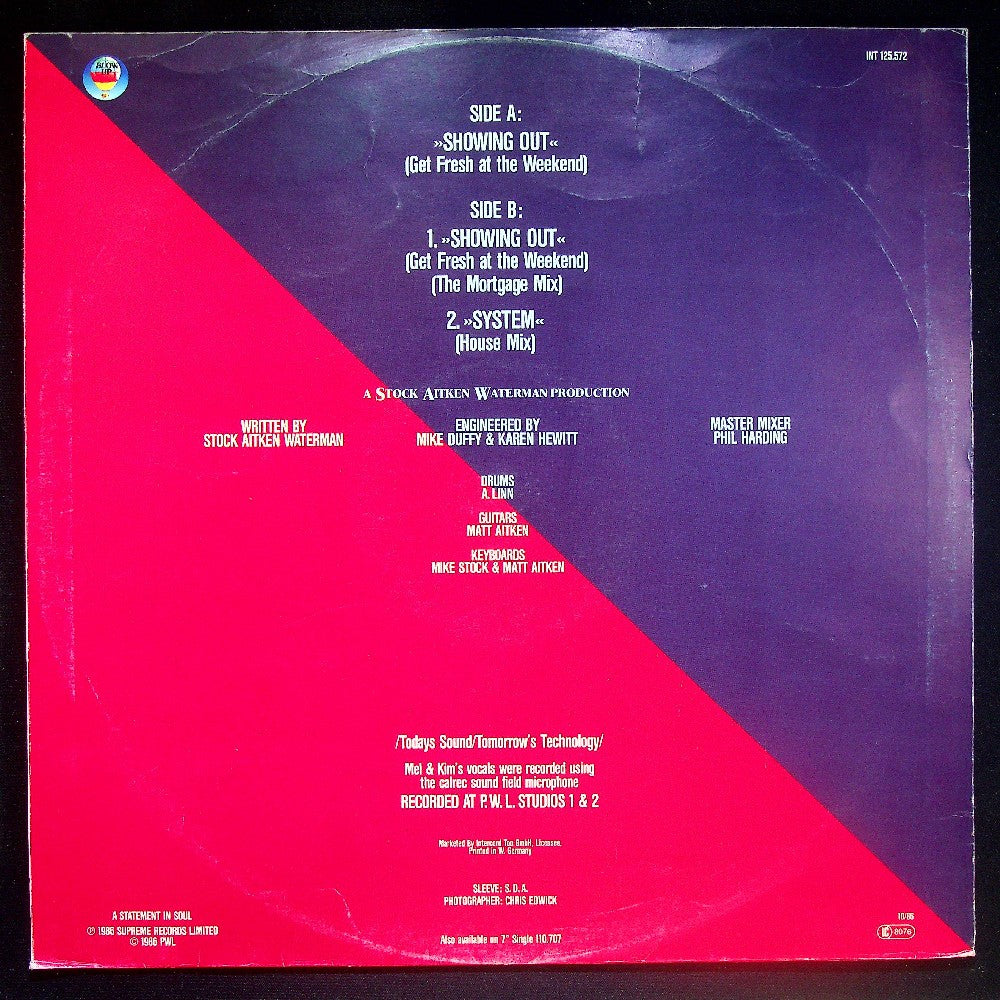 EBOND Mel & Kim - Showing Out Vinile V026128