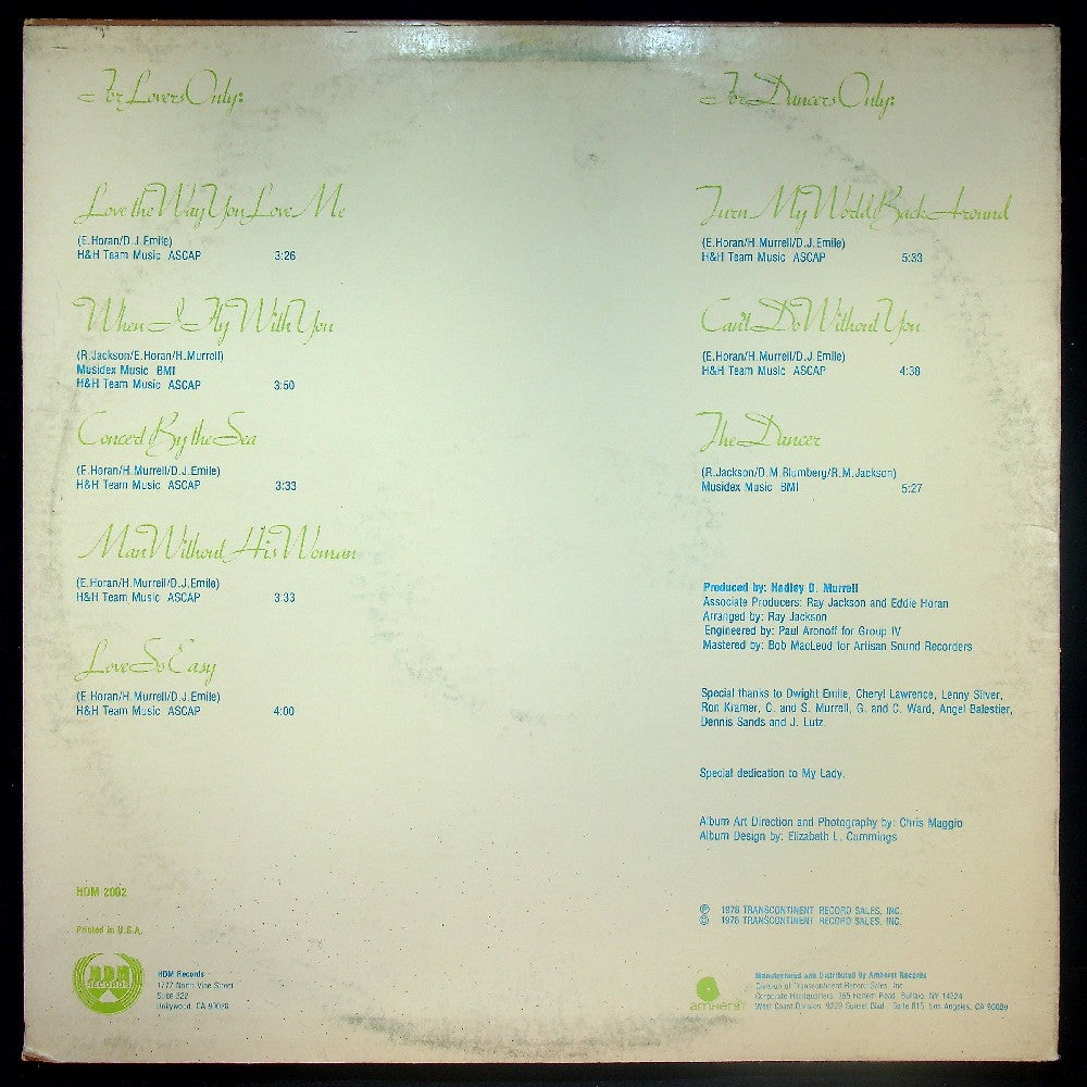 EBOND Eddie Horan - Love The Way You Love Me Vinile V028108
