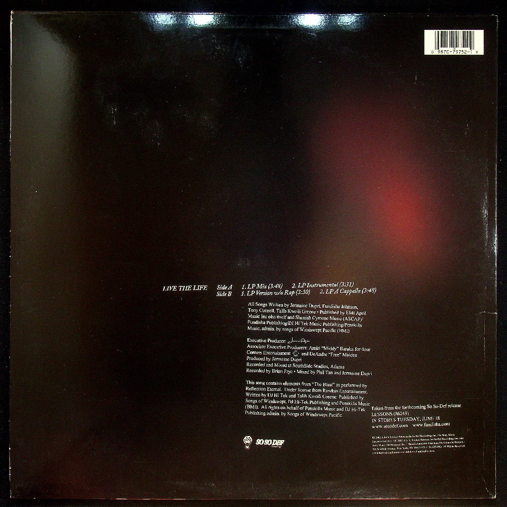 EBOND Fundisha - Live The Life Vinile V028144