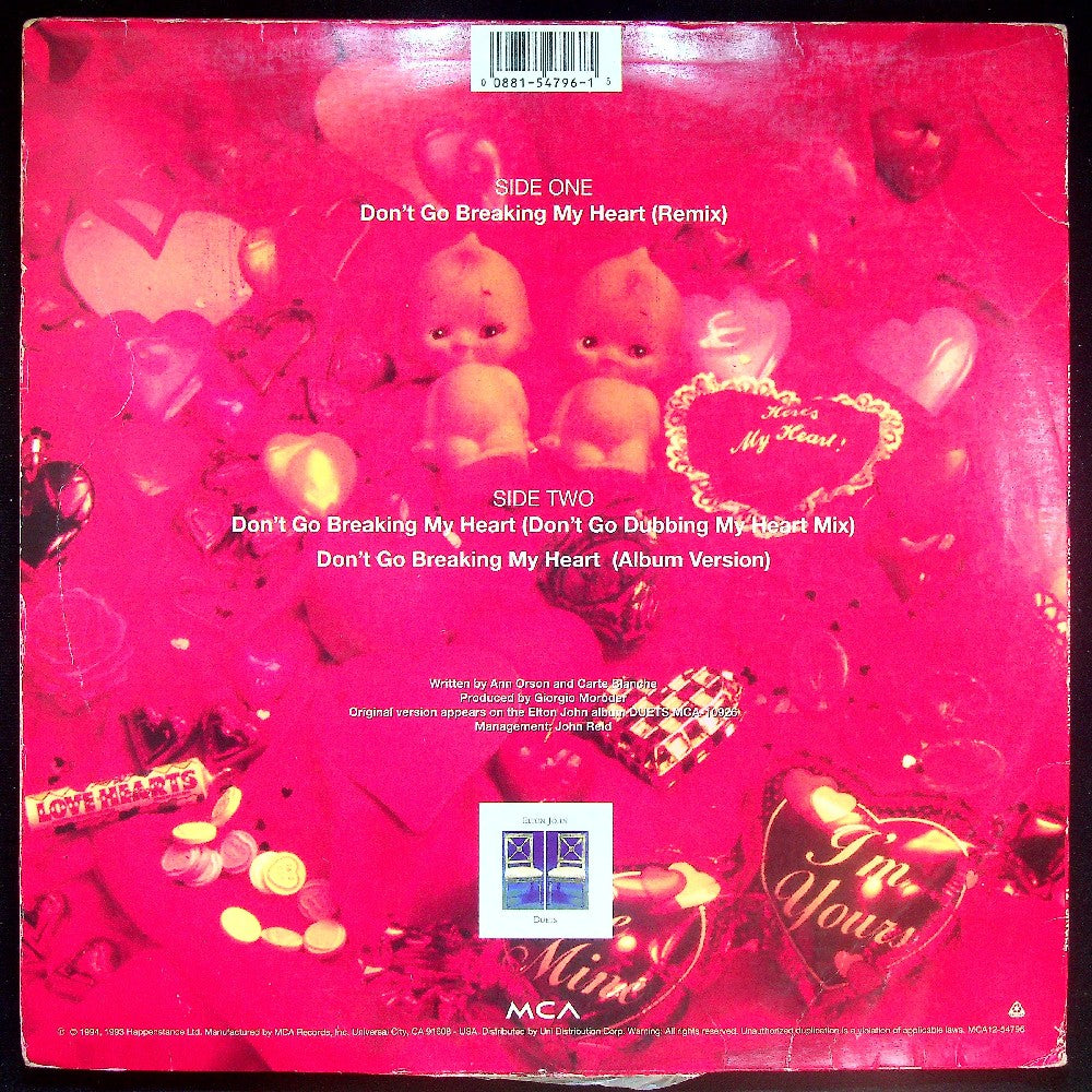 EBOND Elton John - Don't Go Breaking My Heart Vinile V029060