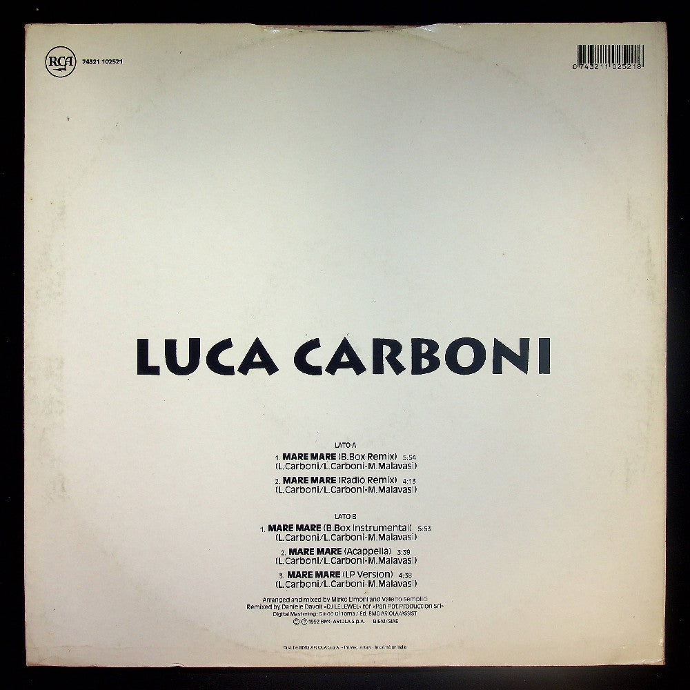 EBOND Luca Carboni - Mare Mare Vinile V029070
