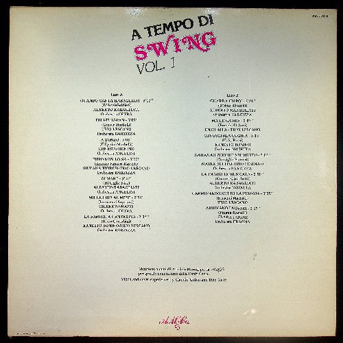 EBOND Various - A Tempo Di Swing Vol. 1 Vinile V030011