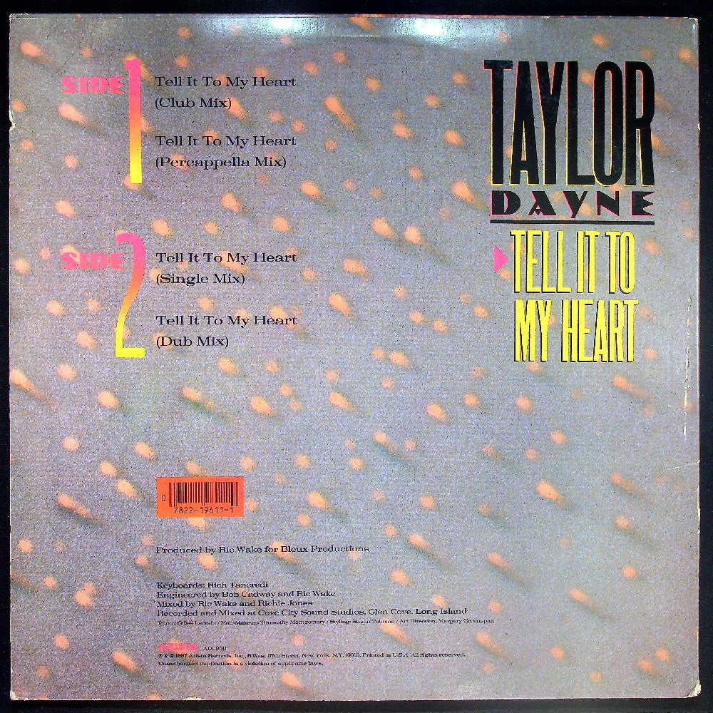 EBOND Taylor Dayne - Tell It To My Heart Vinile V032012