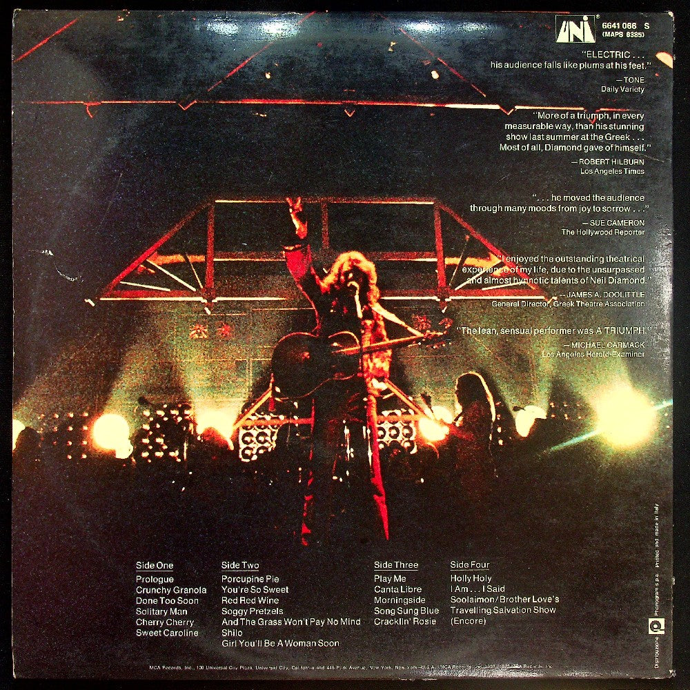 EBOND Neil Diamond - Hot August Night Vinile V032058