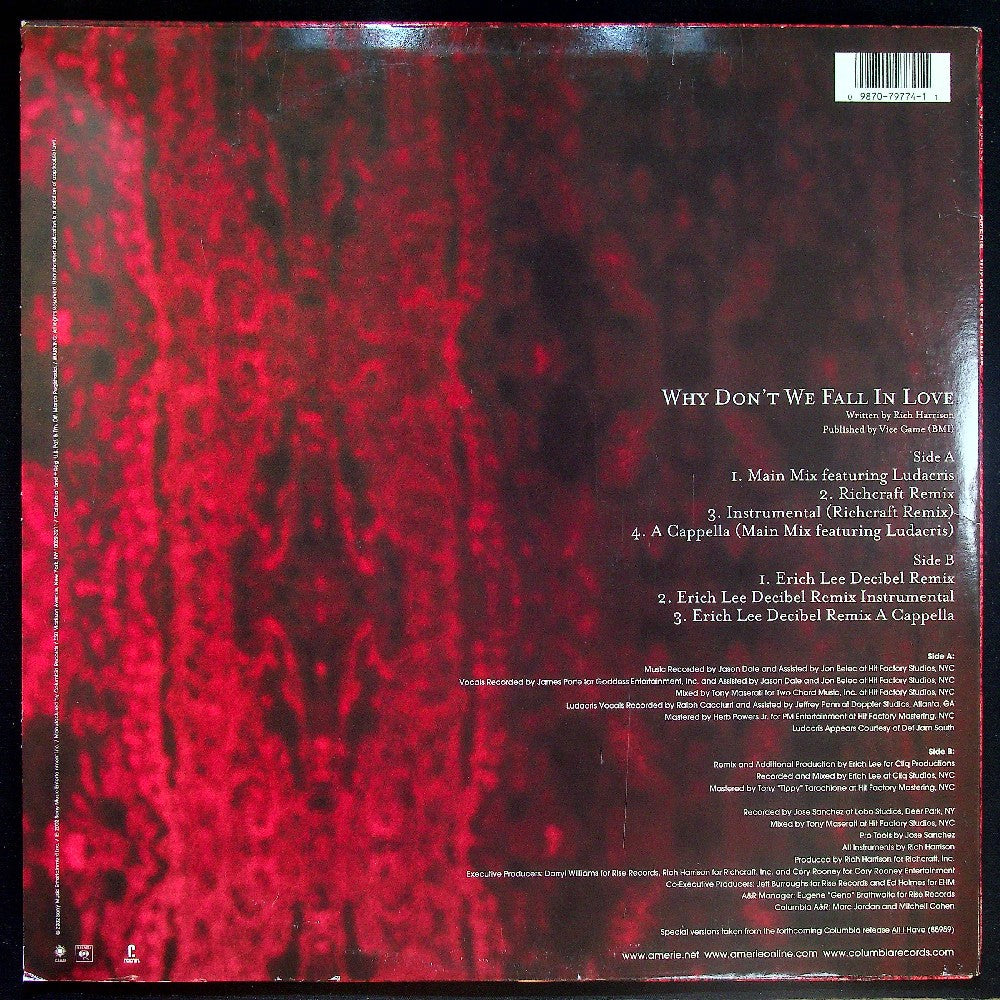 EBOND Amerie - Why Don't We Fall In Love (Remixes) Vinile V032087