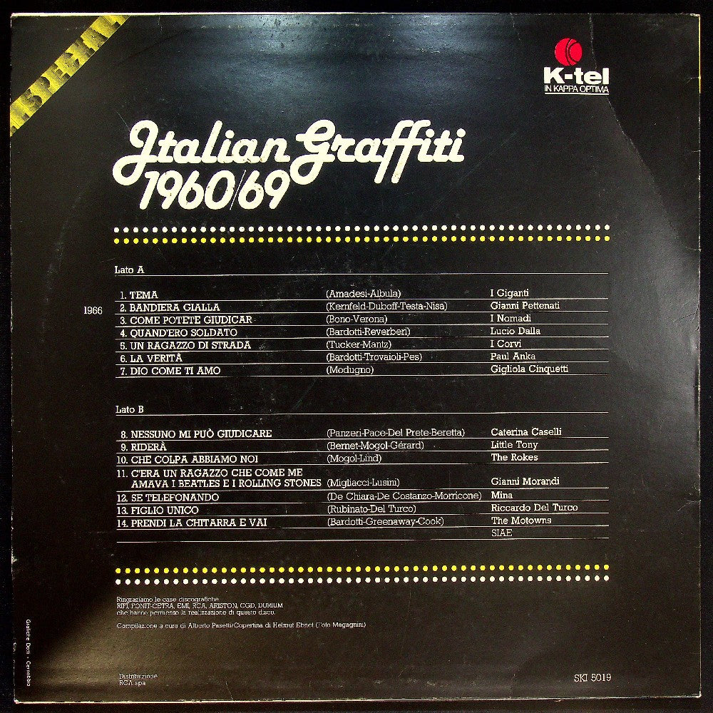 EBOND Various - Italian Graffiti 1966 Vinile V033058