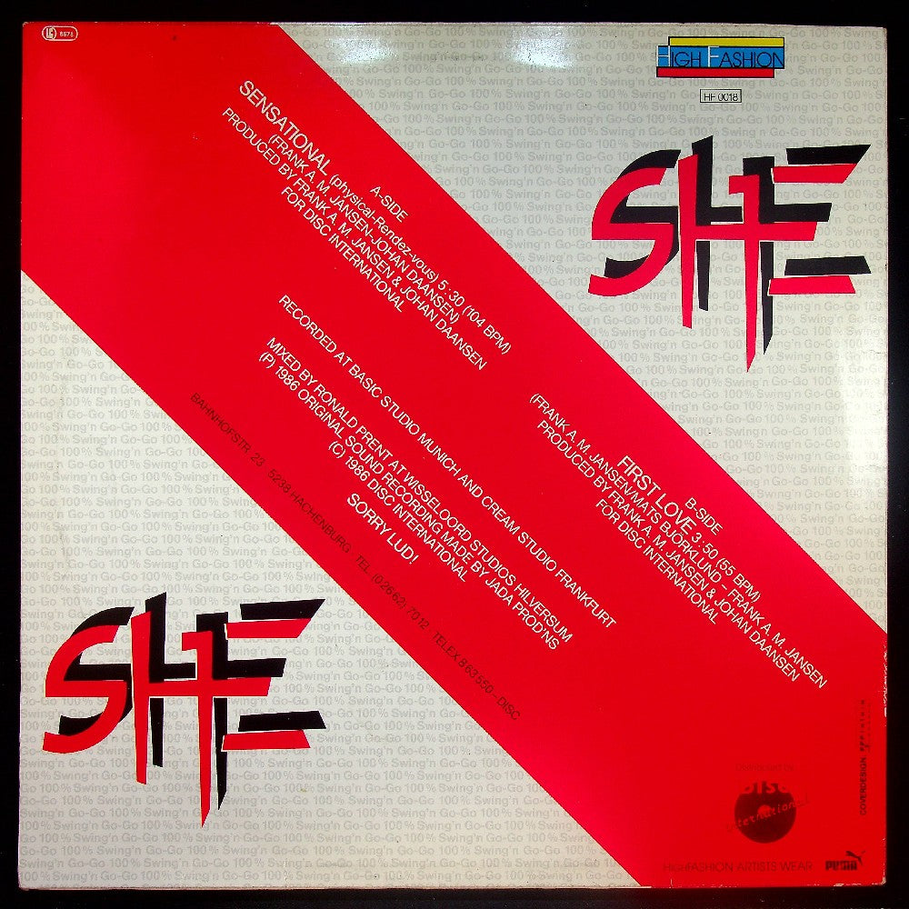 EBOND She - Sensational (Physical-Rendez-vous) Vinile V034064