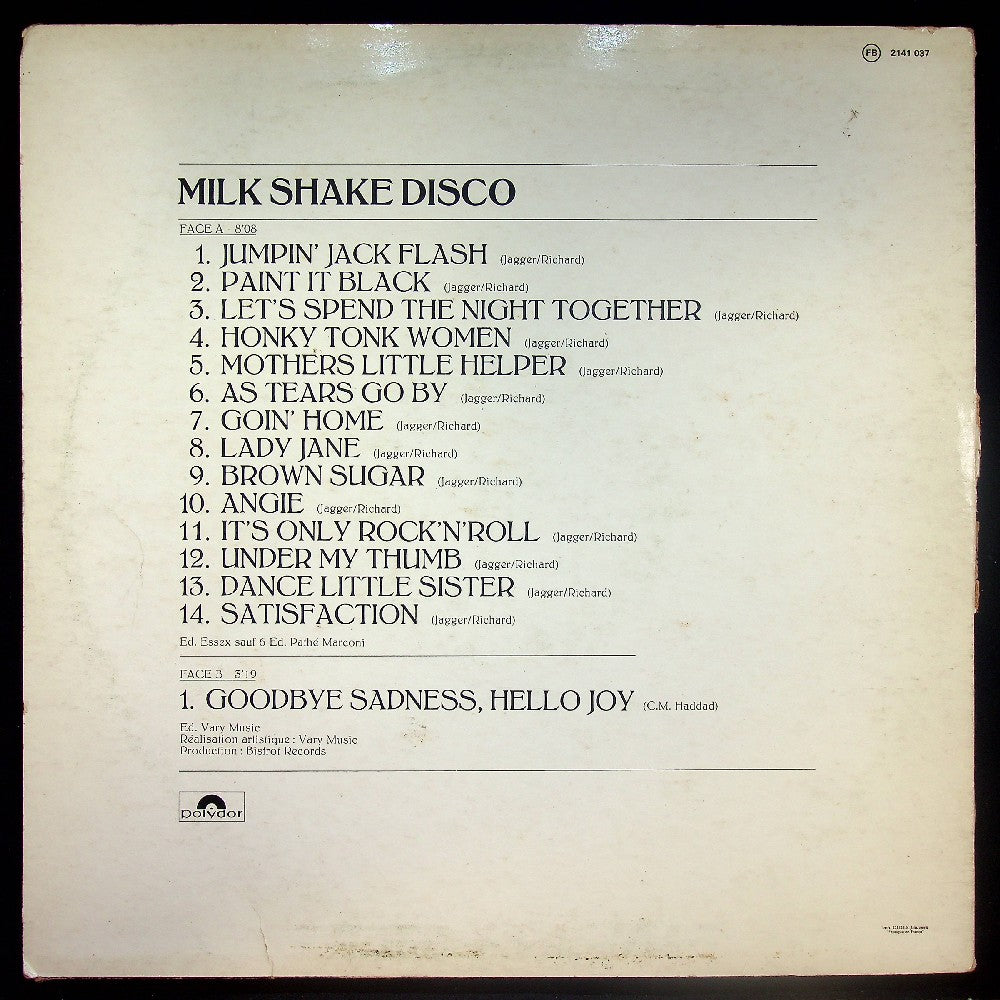 EBOND Milk Shake - Milk Shake Disco Vinile V034084