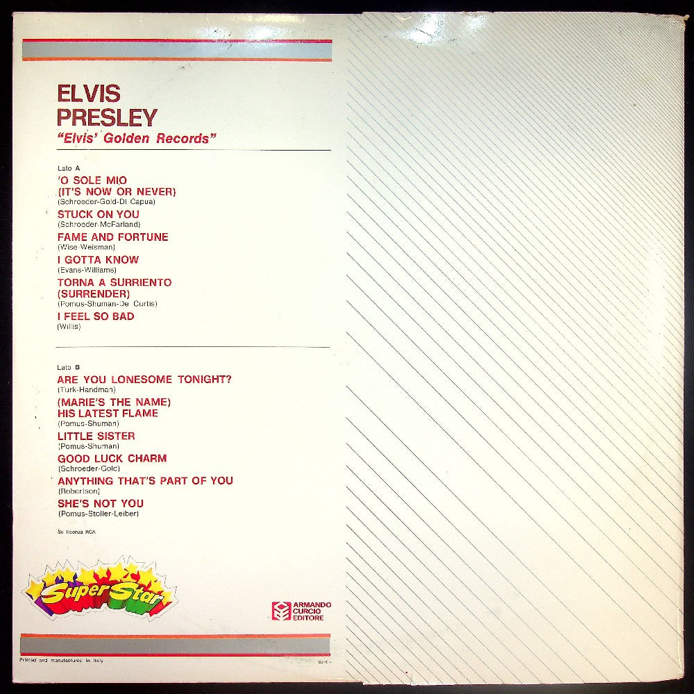 EBOND Elvis Presley - Elvis Presley (Elvis' Golden Records) Vinile V035007