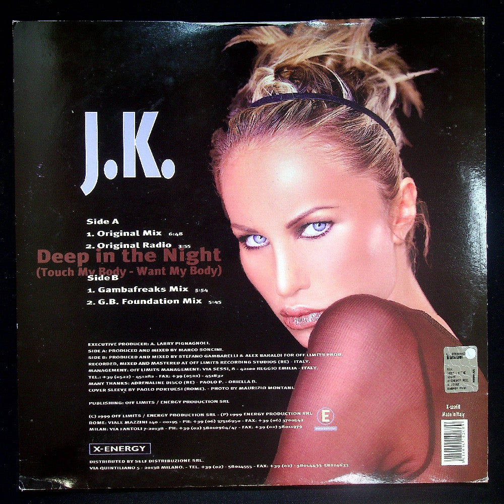 EBOND J.K. - Deep In The Night (Touch My Body - Want My Body) Vinile V035051