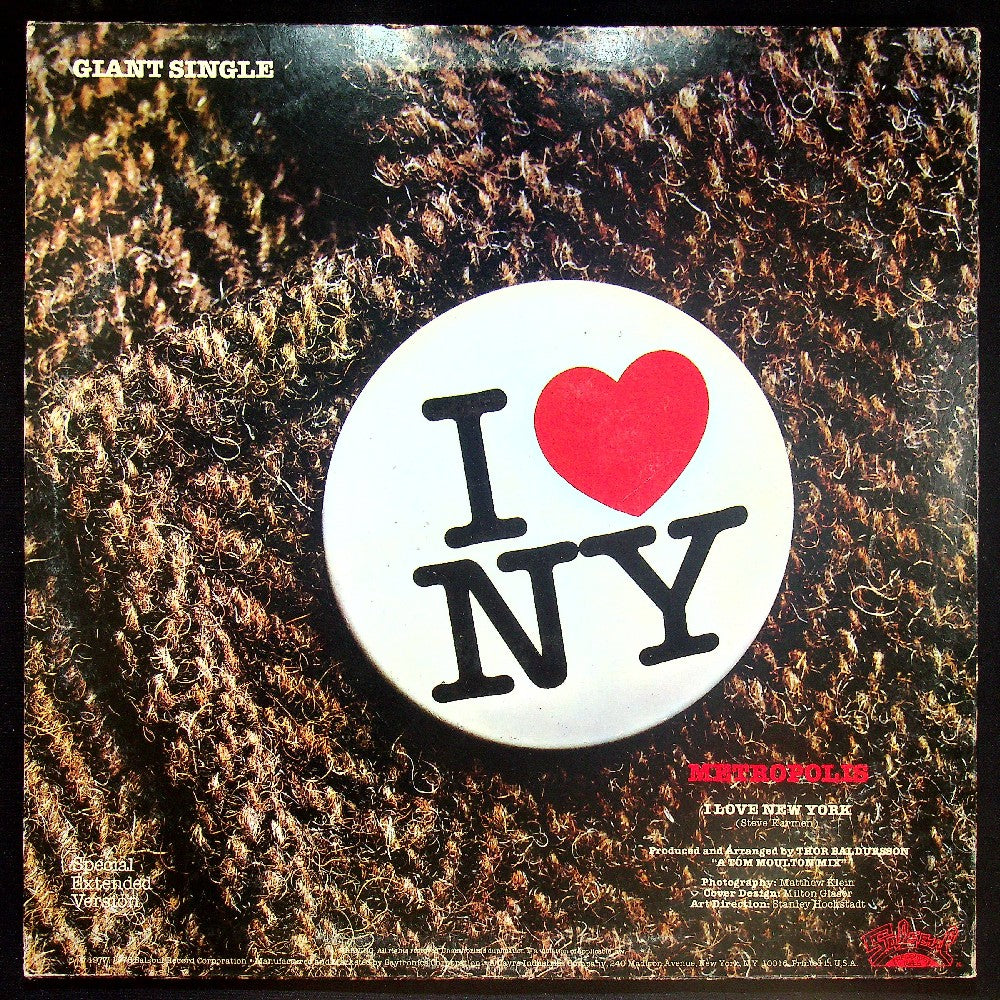 EBOND Metropolis - I Love New York Vinile V035069