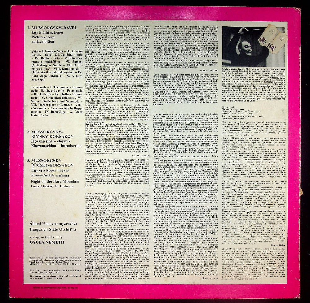 EBOND Mussorgsky - Pictures From An Exhibition, Khovantschina - Introduction, Night On The Bare Mountain Vinile V036007