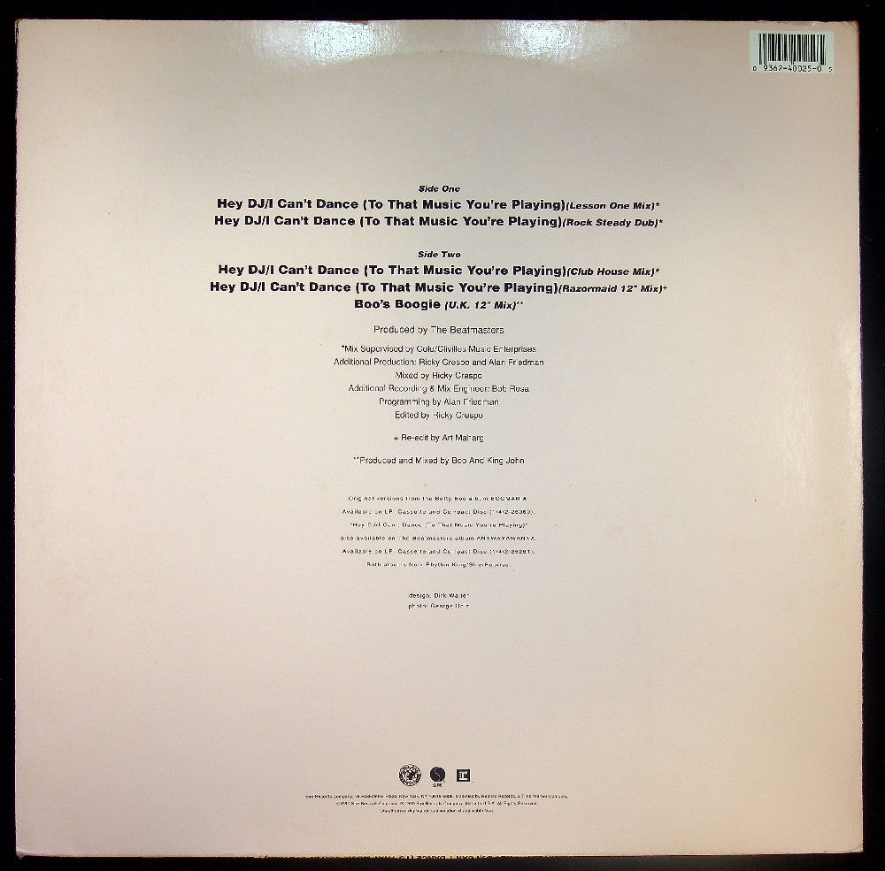 EBOND Betty Boo And The Beatmasters - Hey DJ / I Can't Dance (To That Music You're Playing) Vinile V036050