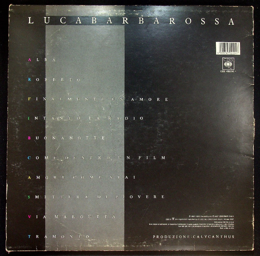 EBOND Luca Barbarossa - Come Dentro Un Film Vinile V036108
