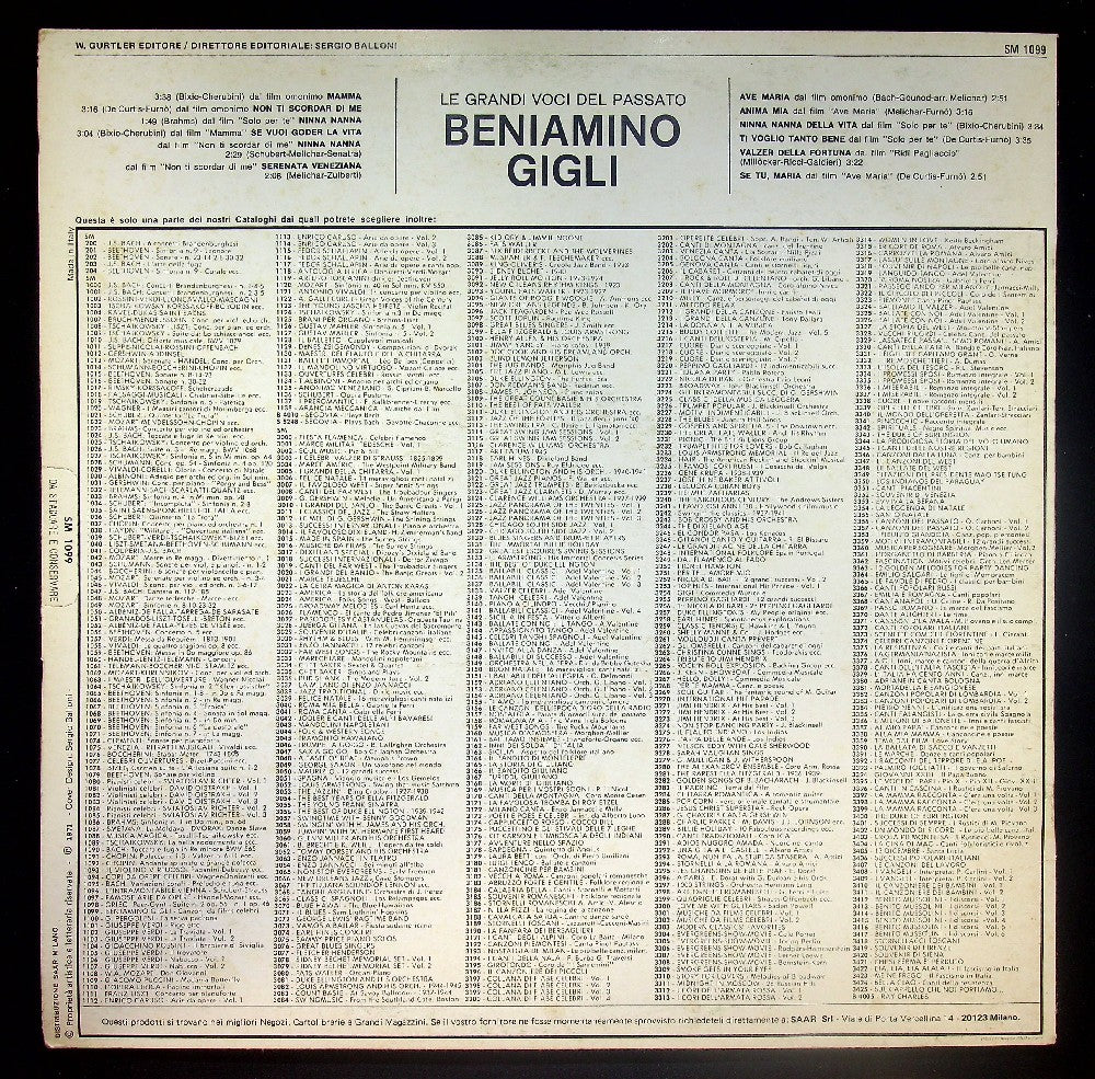 EBOND Beniamino Gigli - Canzoni Da Films Celebri Vinile V036129