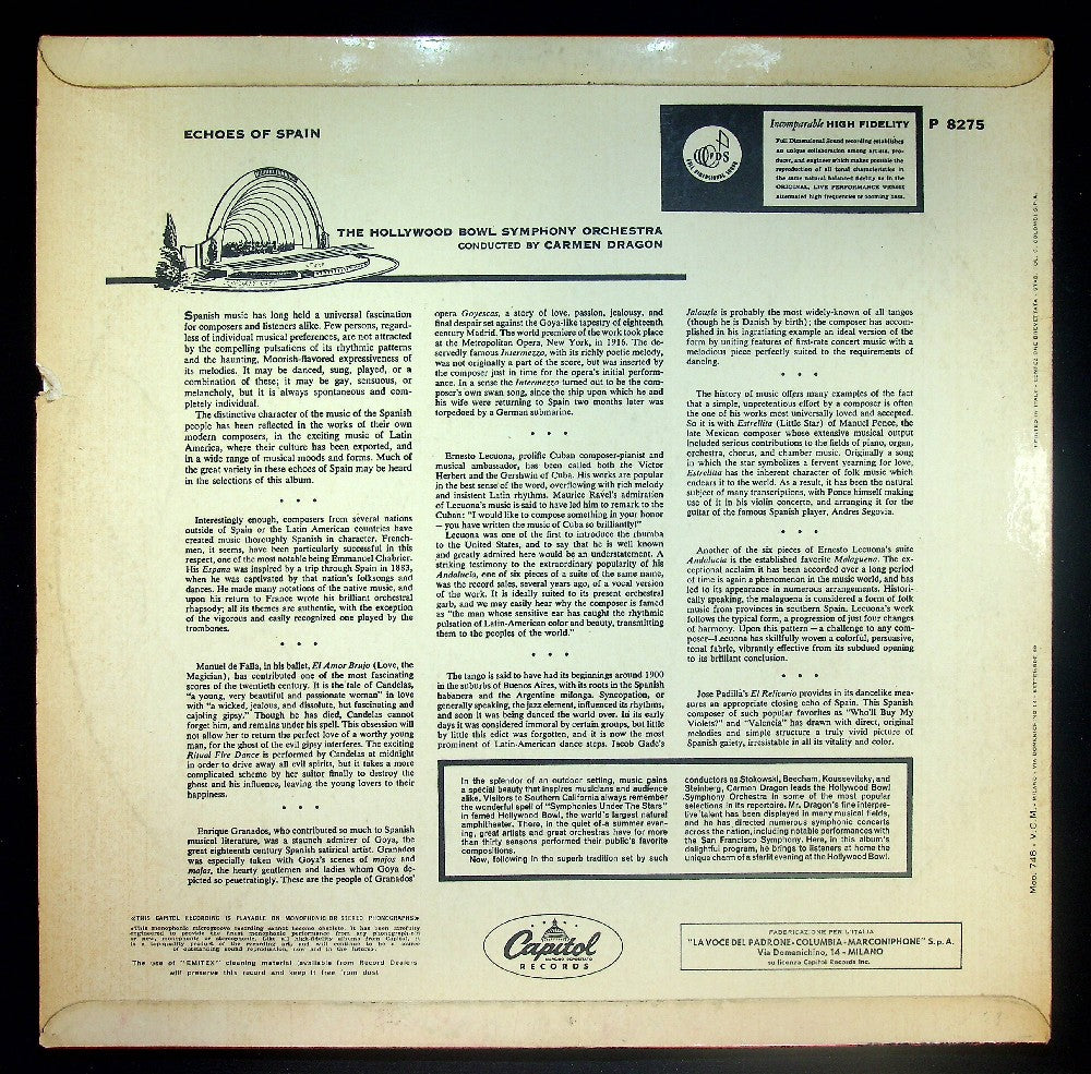 EBOND Carmen Dragon - Echoes Of Spain Vinile V037035