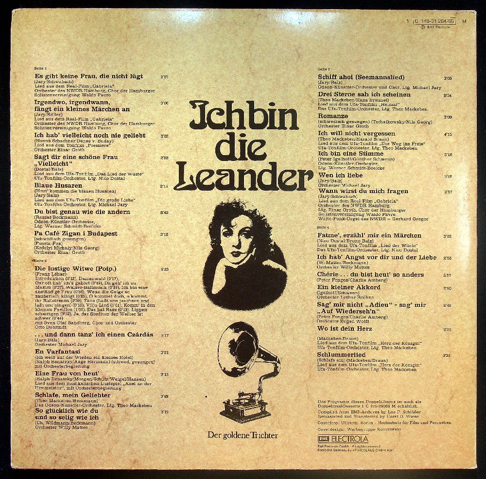 EBOND Zarah Leander - Ich Bin Die Leander Vinile V037059