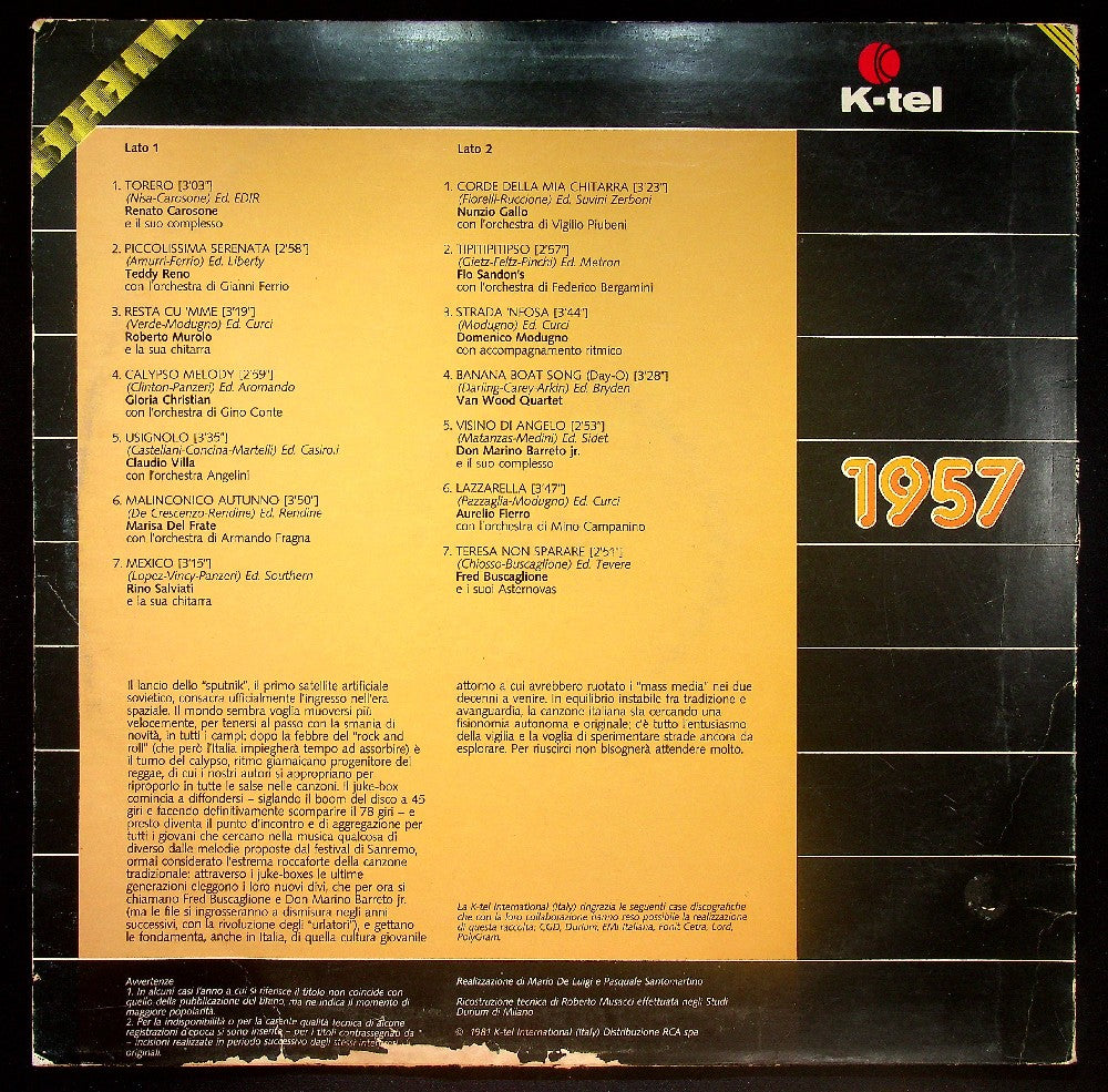 EBOND Various - Canzoniere '50 - 1957 Vinile V037064