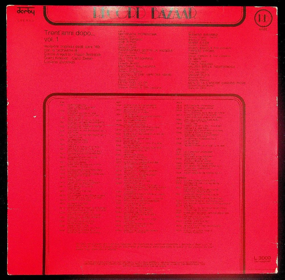 EBOND Various - Trent'Anni Dopo... Vol. 1 Vinile V037066