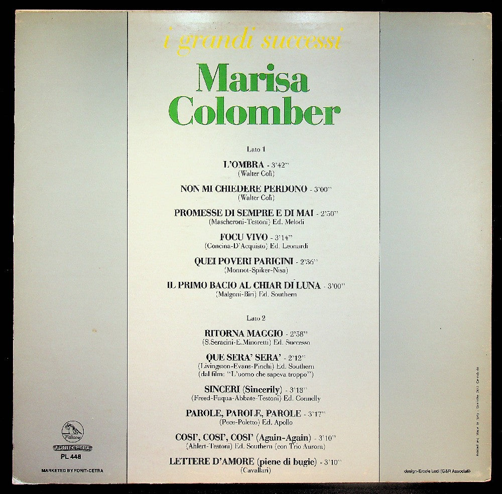 EBOND Marisa Colomber - I Grandi Successi Vinile V037067