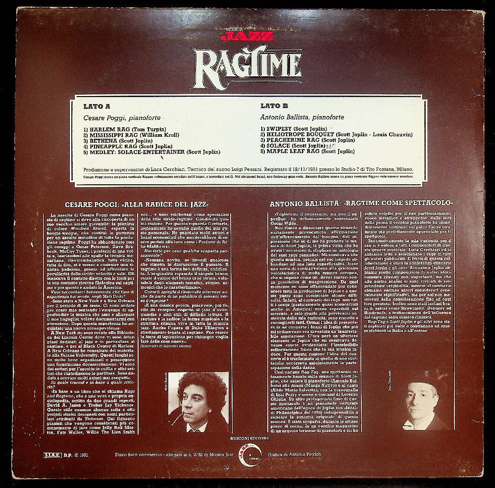 EBOND Cesare Poggi - Ragtime Vinile V037090