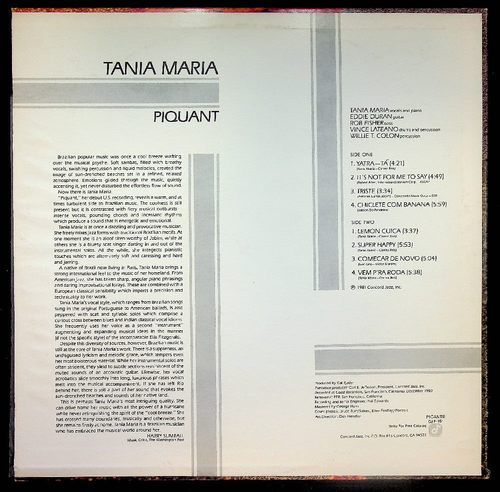 EBOND Tania Maria - Piquant Vinile V037147