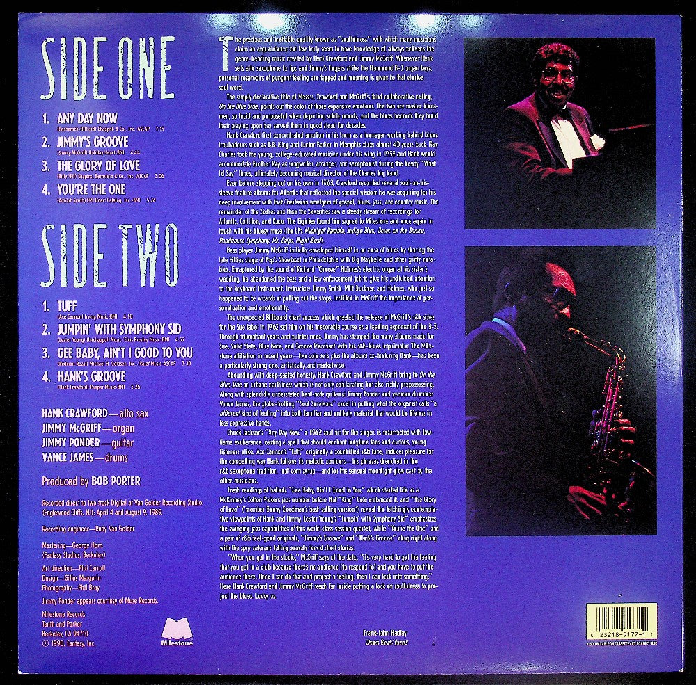 EBOND Hank Crawford - On The Blue Side Vinile V038002
