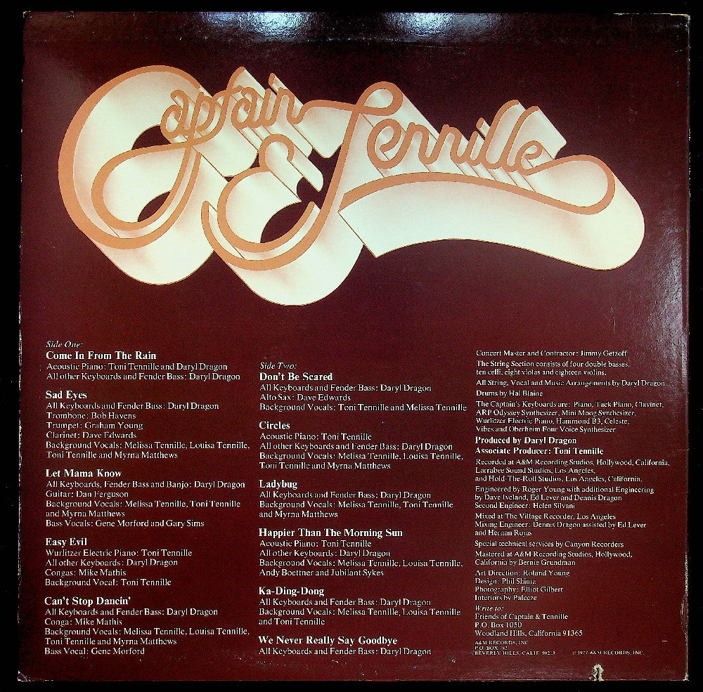 EBOND Captain And Tennille - Come In From The Rain Vinile V038017