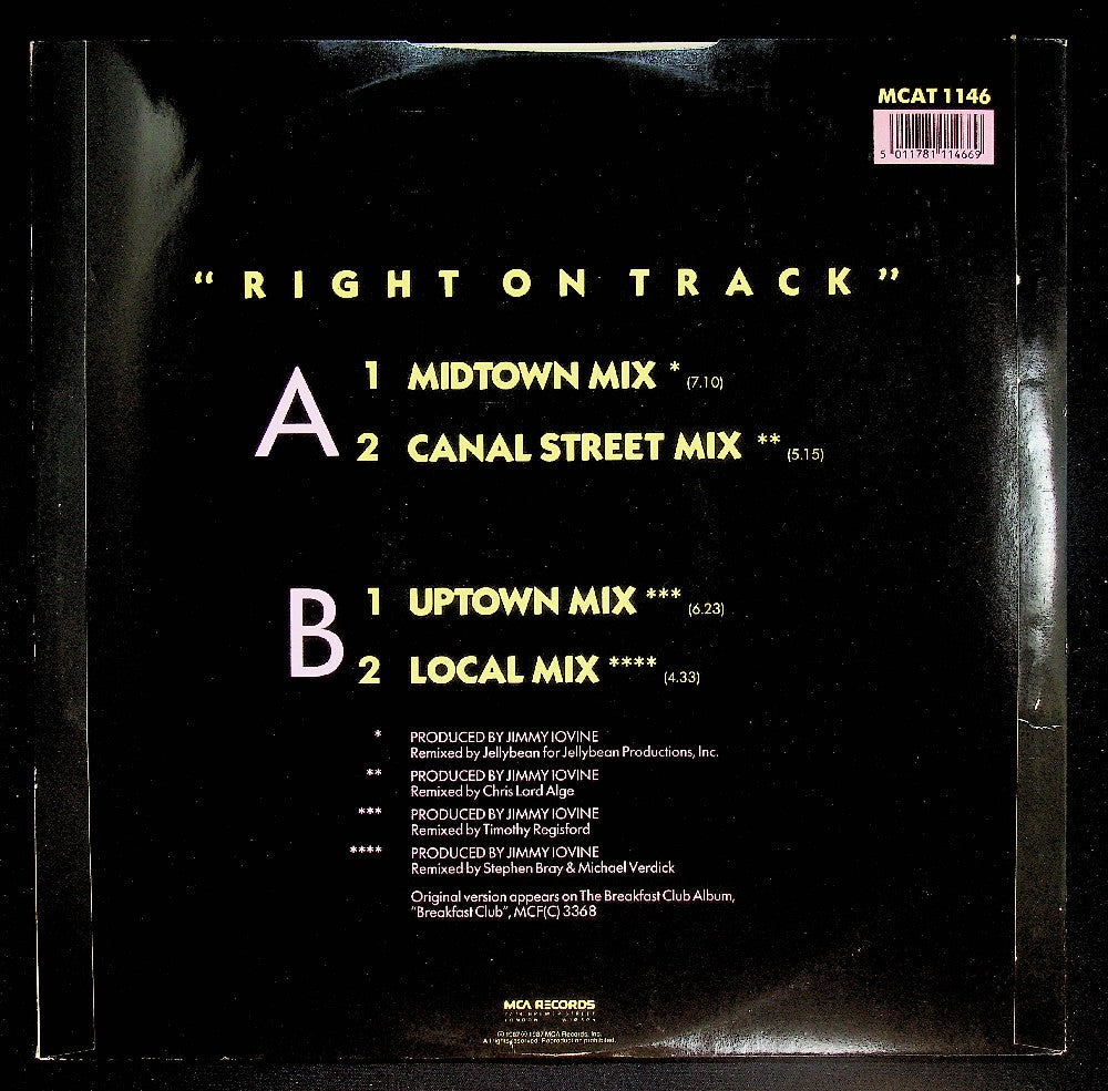 EBOND Breakfast Club - Right On Track Vinile V038088