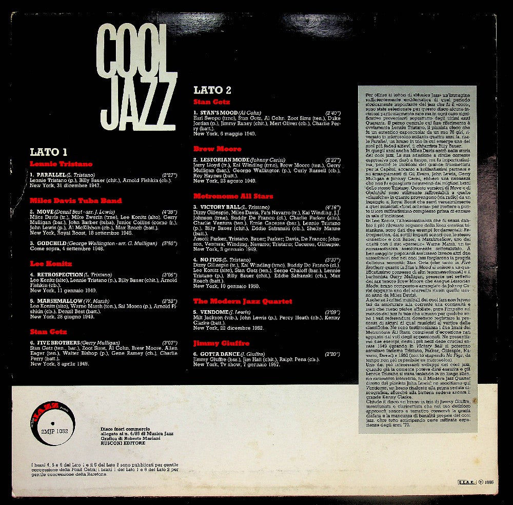 EBOND Various - Cool Jazz Vinile V039045
