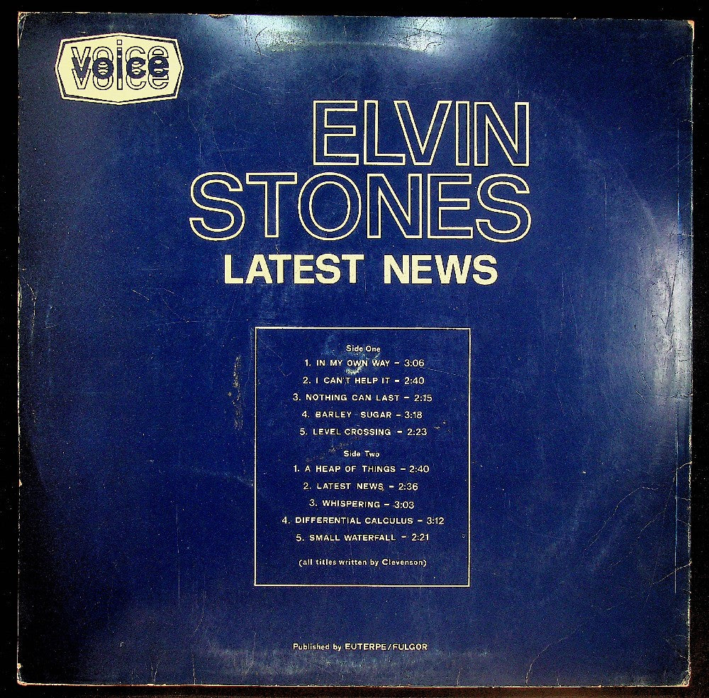 EBOND Elvin Stones - Latest News Vinile V039077