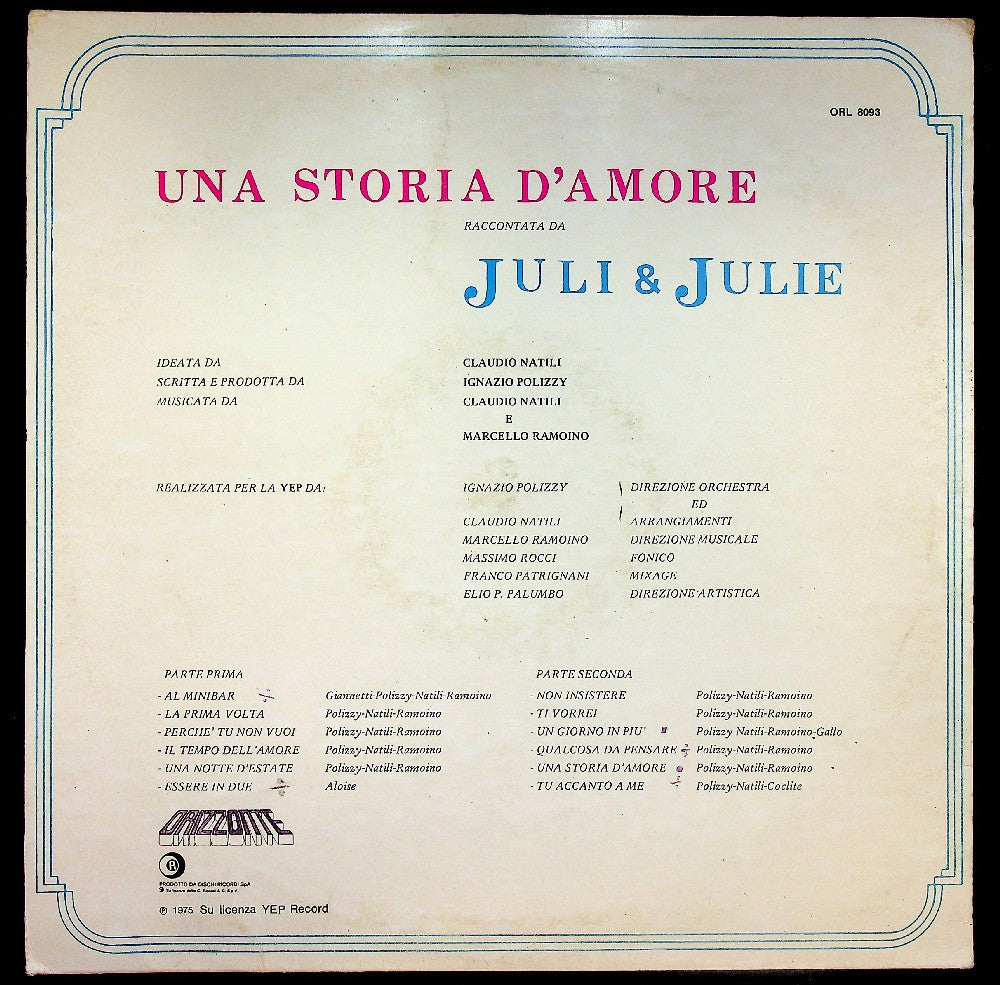 EBOND Juli E Julie - Una Storia D'Amore Vinile V039096