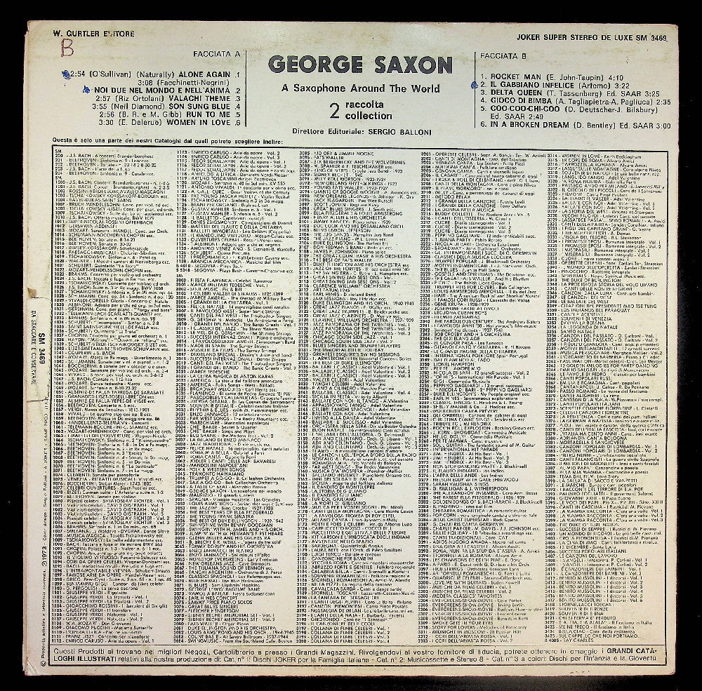 EBOND George Saxon - A Saxophone Around The World - 2 Raccolta Vinile V039111