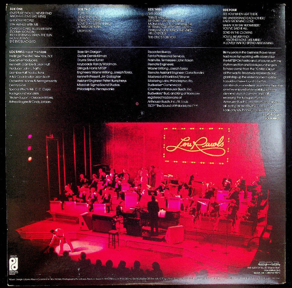 EBOND Lou Rawls - Live Vinile V040070