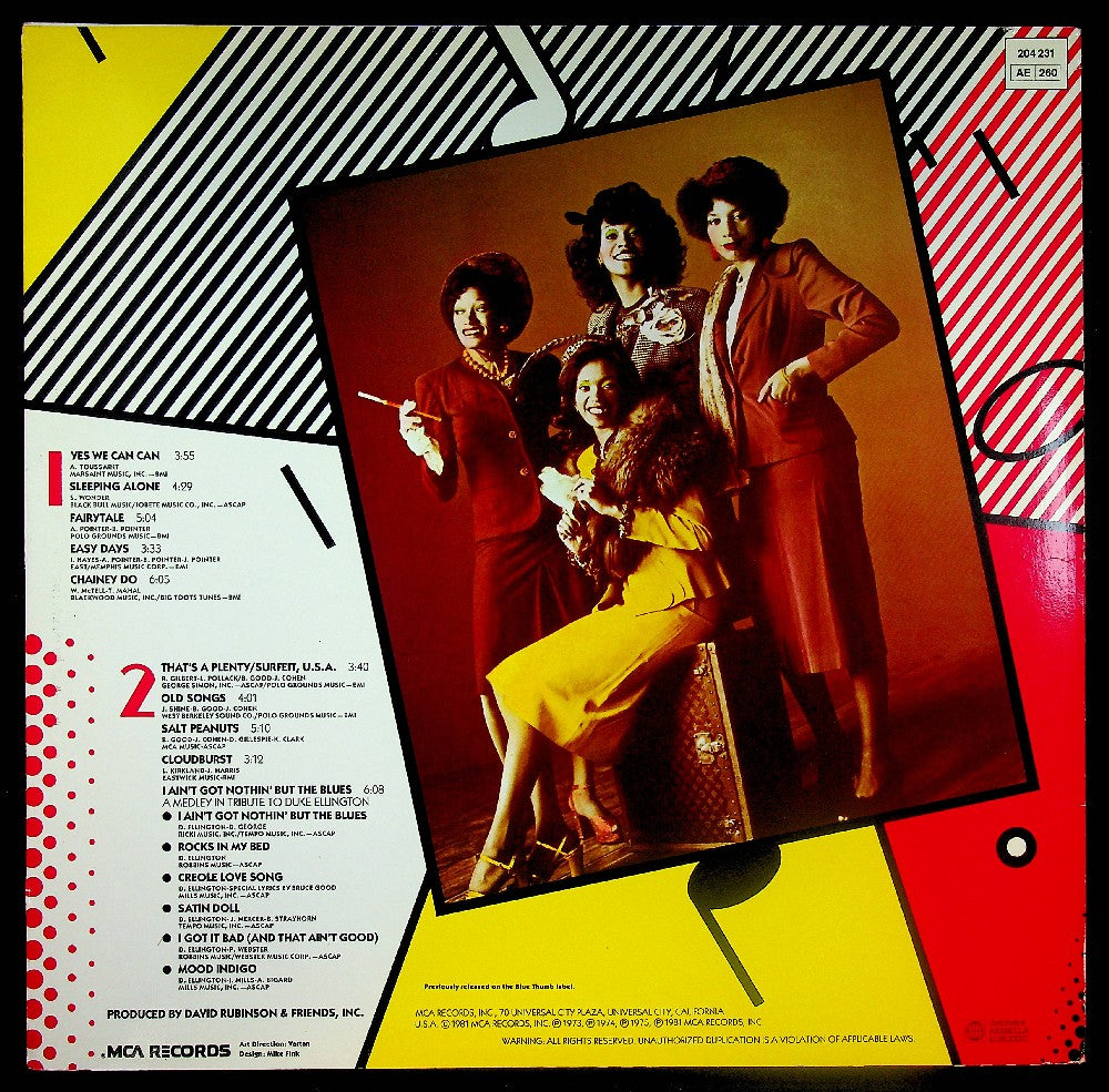 EBOND The Pointer Sisters - Retrospect - The Best Of Vinile V040103