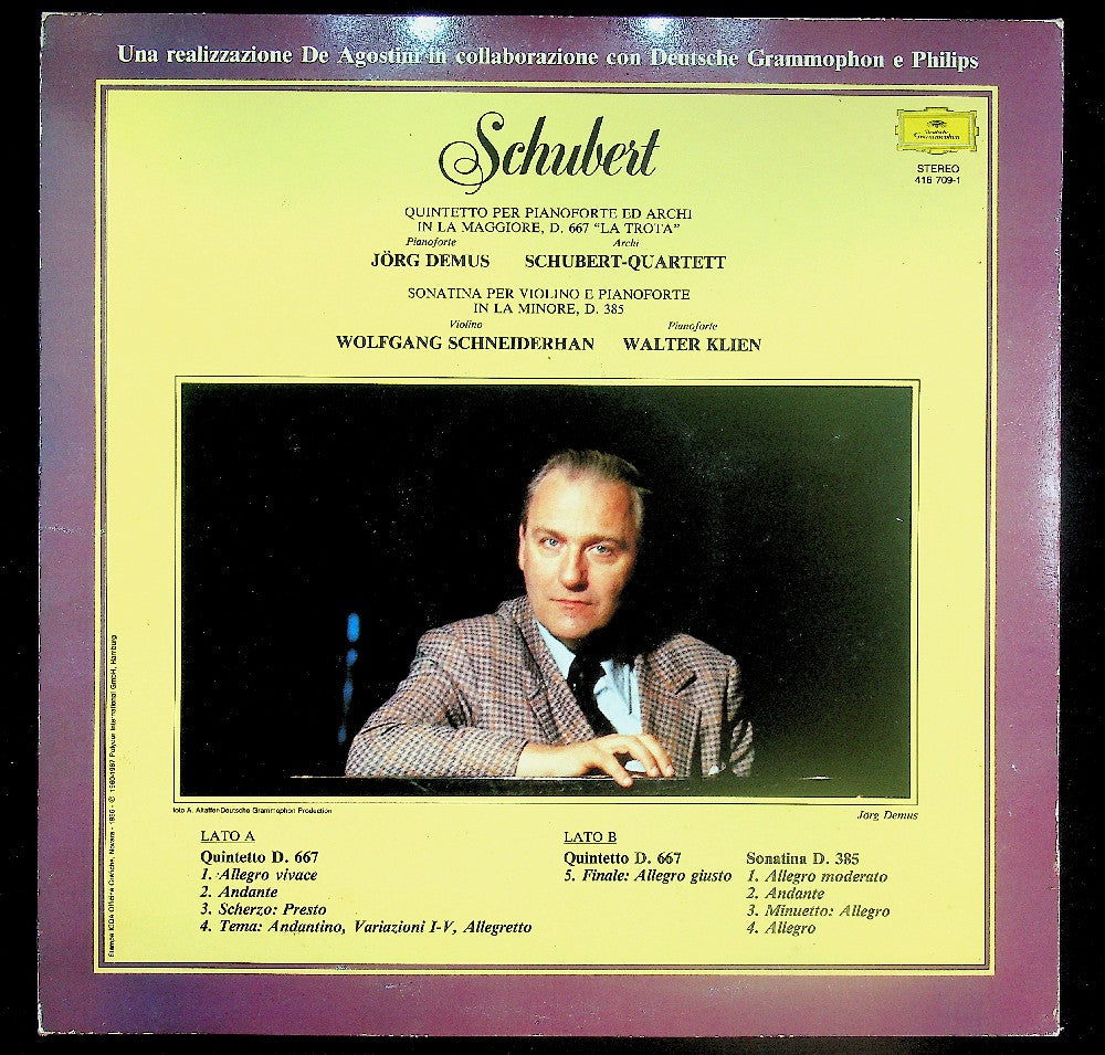 EBOND Schubert - Quintetto D. 667 'La Trota' / Sonatina D. 385 Vinile V042115