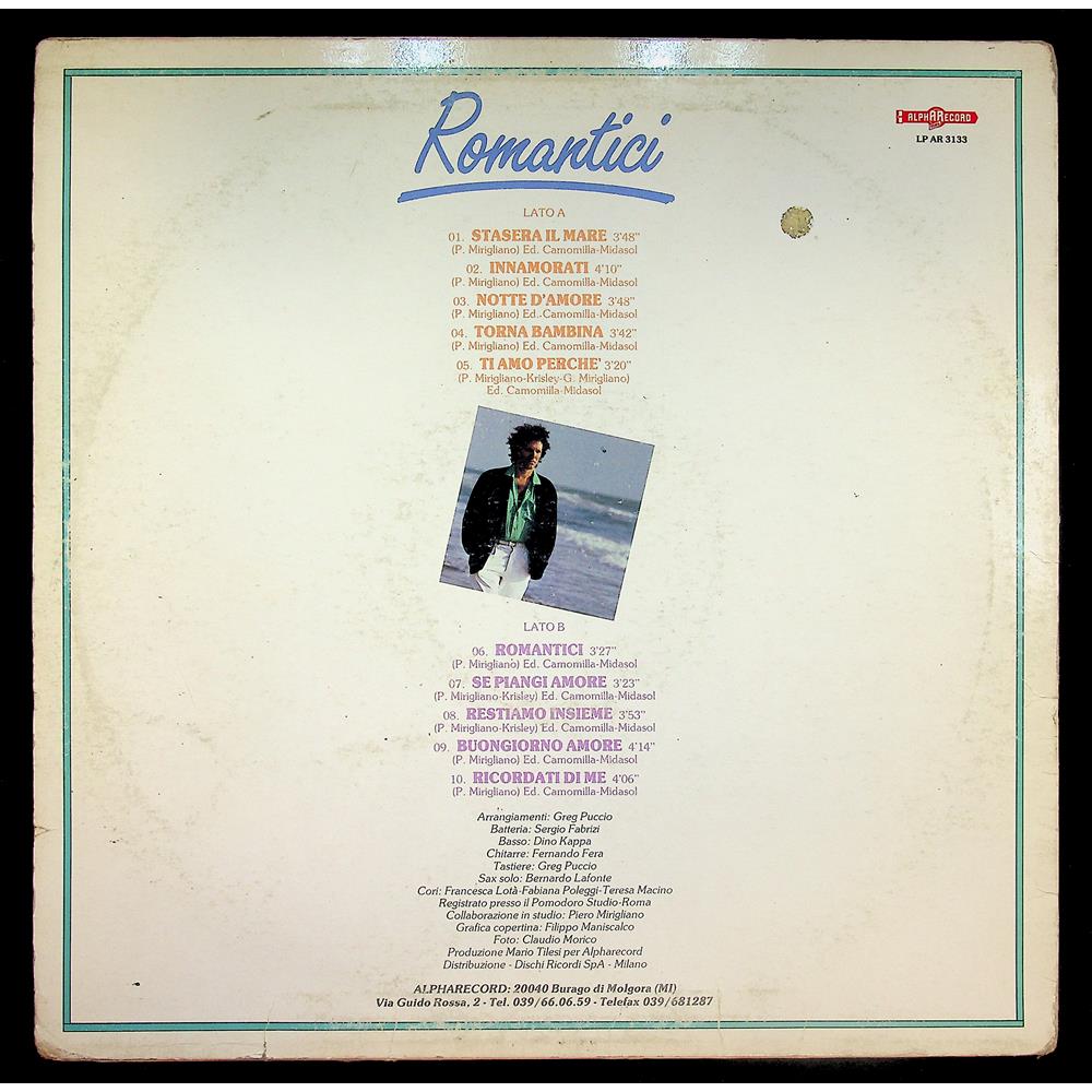 EBOND Franco Dani - Romantici Vinile V043115