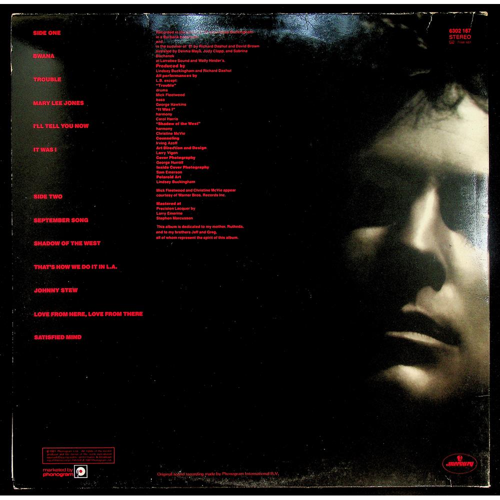 EBOND Lindsey Buckingham - Law And Order Vinile V044006