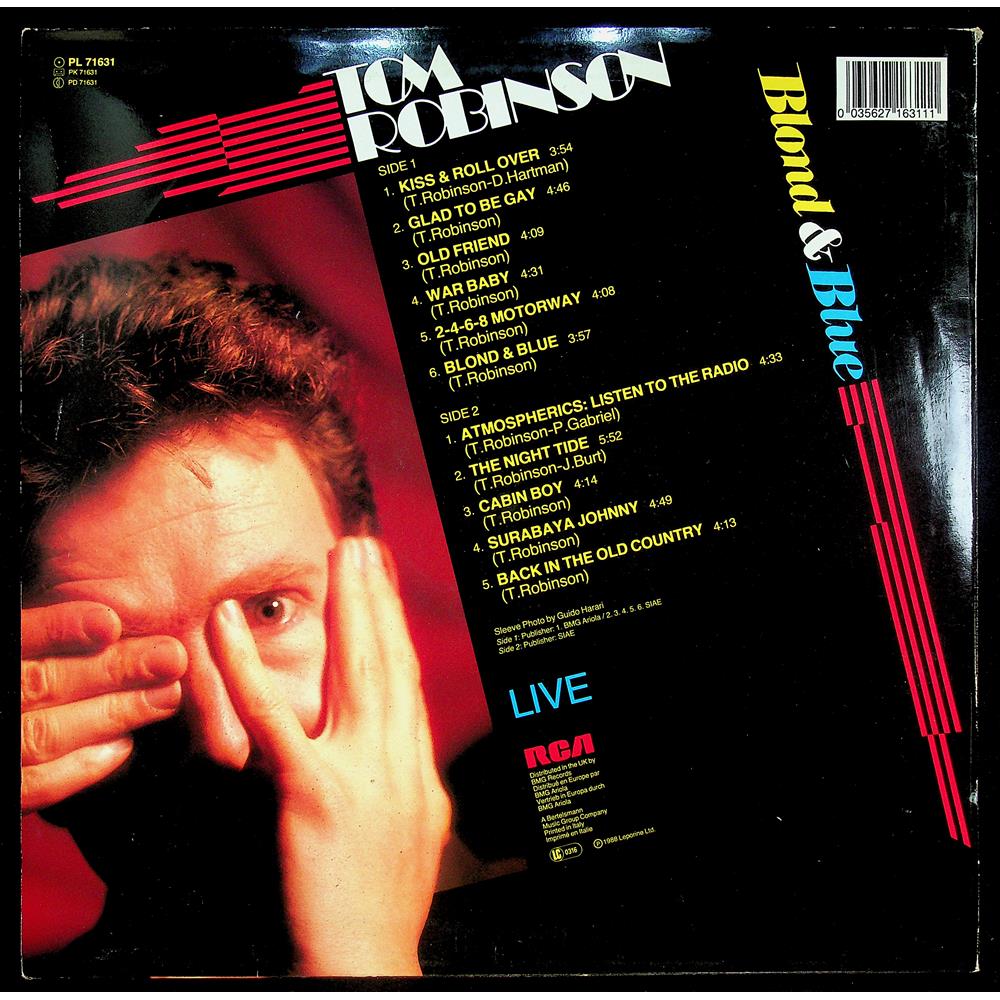 EBOND Tom Robinson - Blonde & Blue - Live Vinile V044050