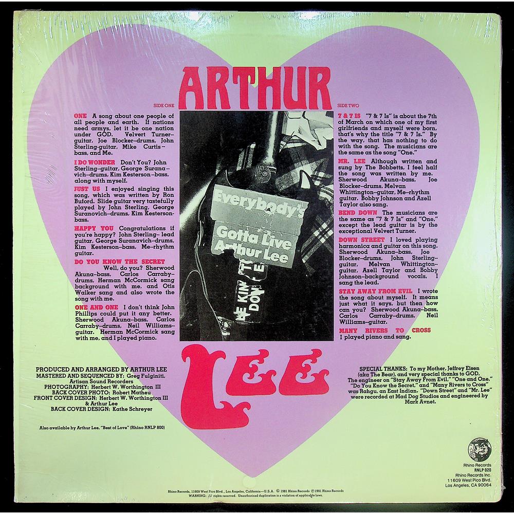 EBOND Arthur Lee - Arthur Lee Vinile V044058