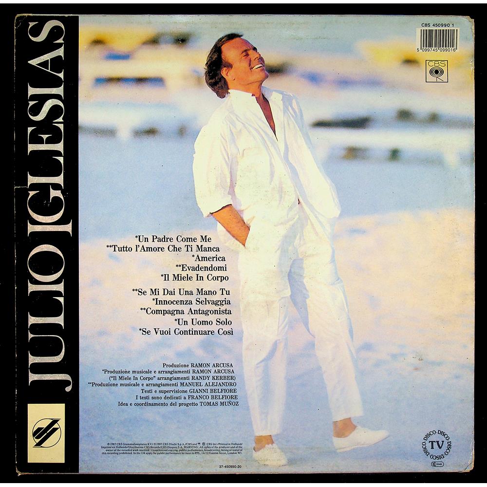 EBOND Julio Iglesias - Tutto L'Amore Che Ti Manca Vinile V044080