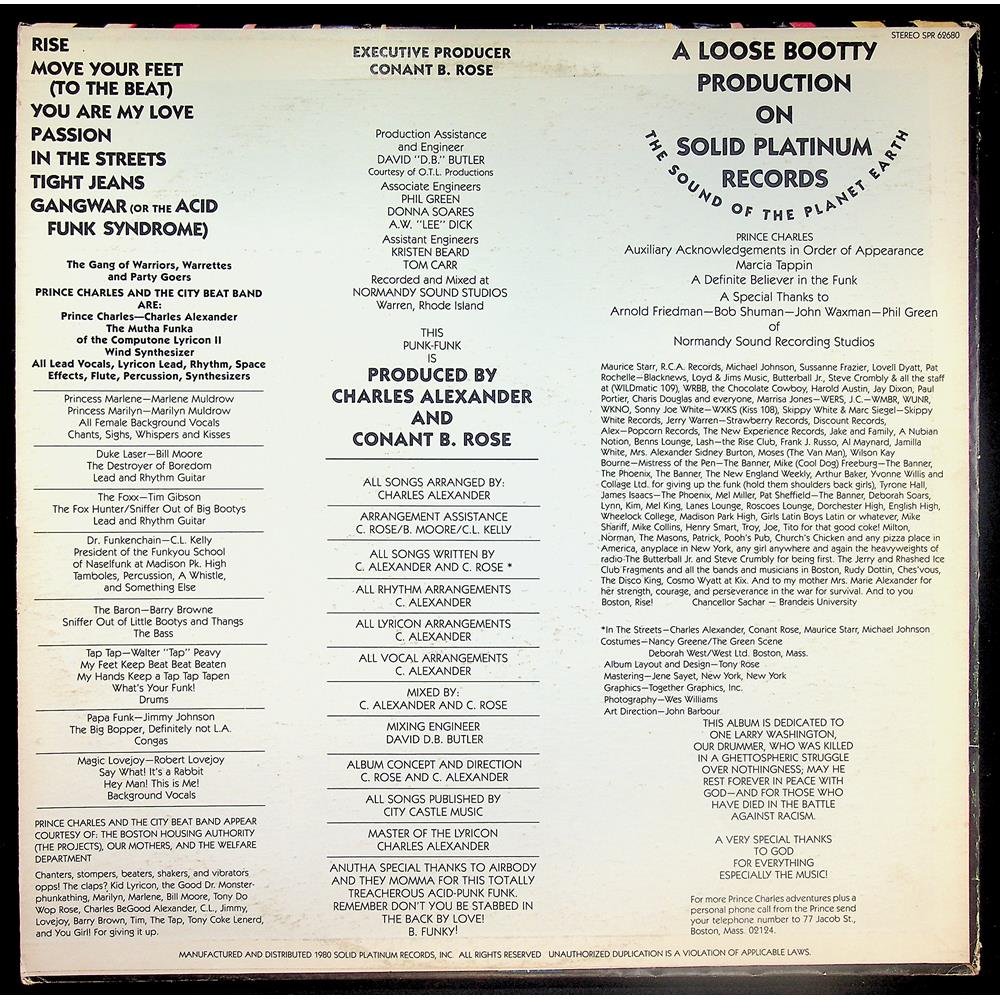 EBOND Prince Charles And The City Beat Band - Gang War Vinile V044113