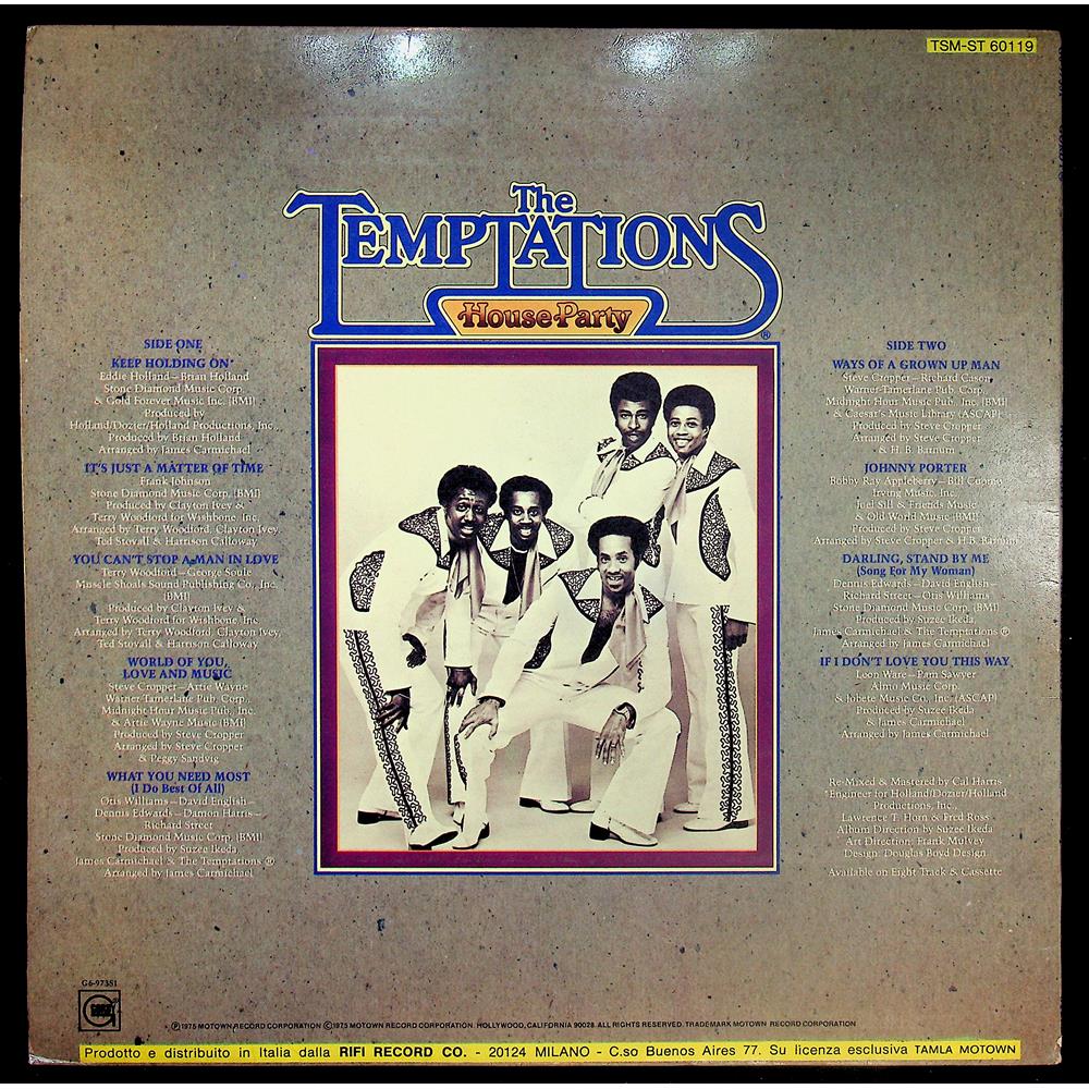 EBOND The Temptations - House Party Vinile V044137