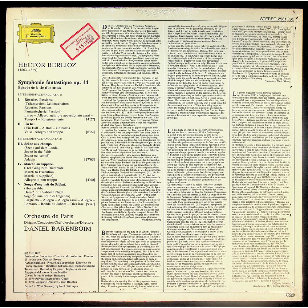 EBOND Hector Berlioz - Symphonie Fantastique Vinile V045007