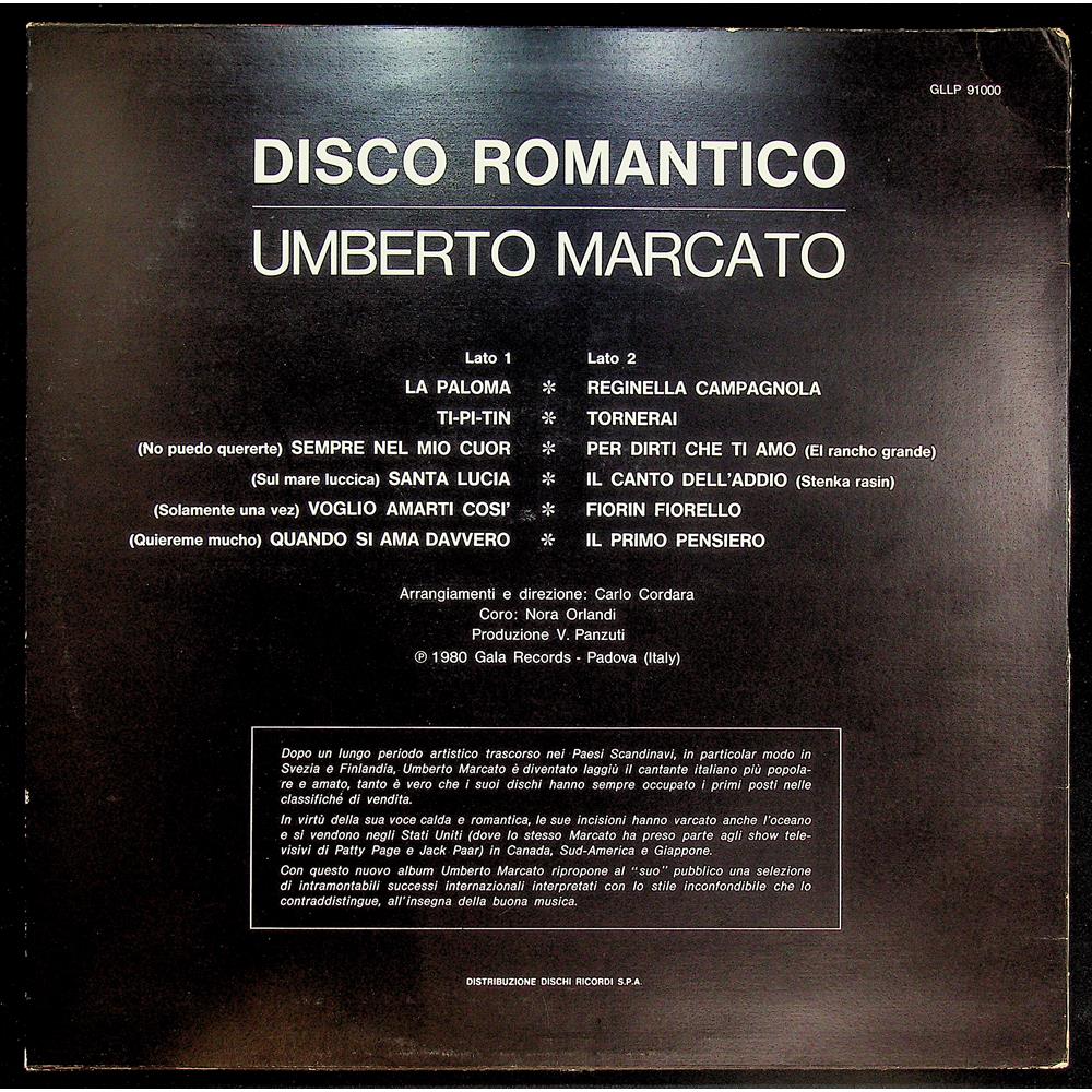 EBOND Umberto Marcato - Disco Romantico Vinile V045049