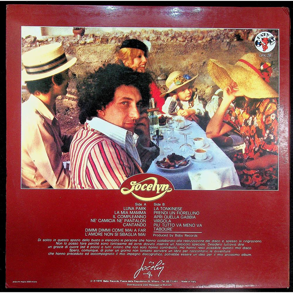 EBOND Jocelyn - Un Peu D'Amour, D'Amitie...Et Beaucoup De Musique! Vinile V045050