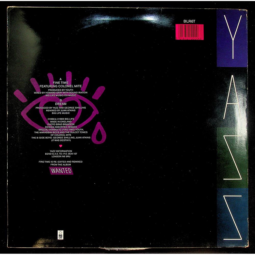 EBOND Yazz - Fine Time Vinile V045083
