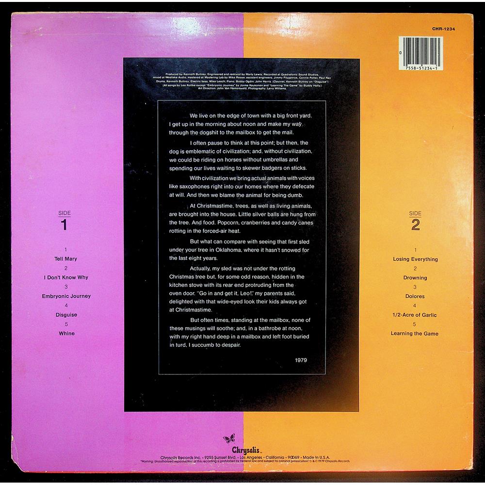 EBOND Leo Kottke - Balance Vinile V045112