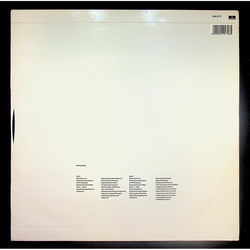 EBOND Pet Shop Boys - Heart Vinile V045132