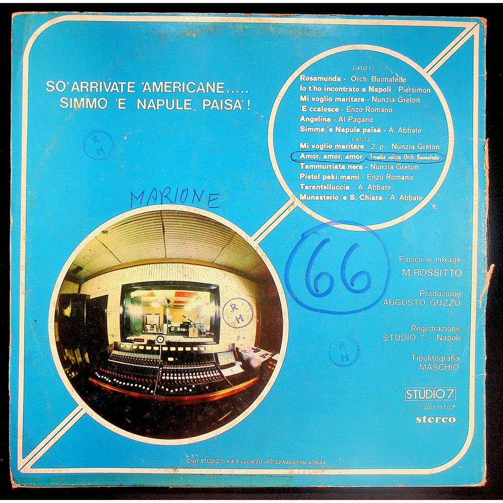 EBOND Various - So' Arrivate 'Americane.. Simmo 'E Napule, Paisa' Vinile V046020